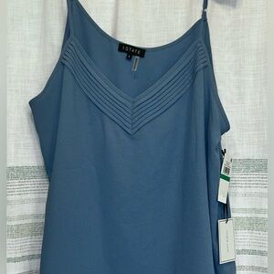 1. State | Pin-Tucked V-neck Cami |Porcelain Blue | Women’s Size Large | NWT